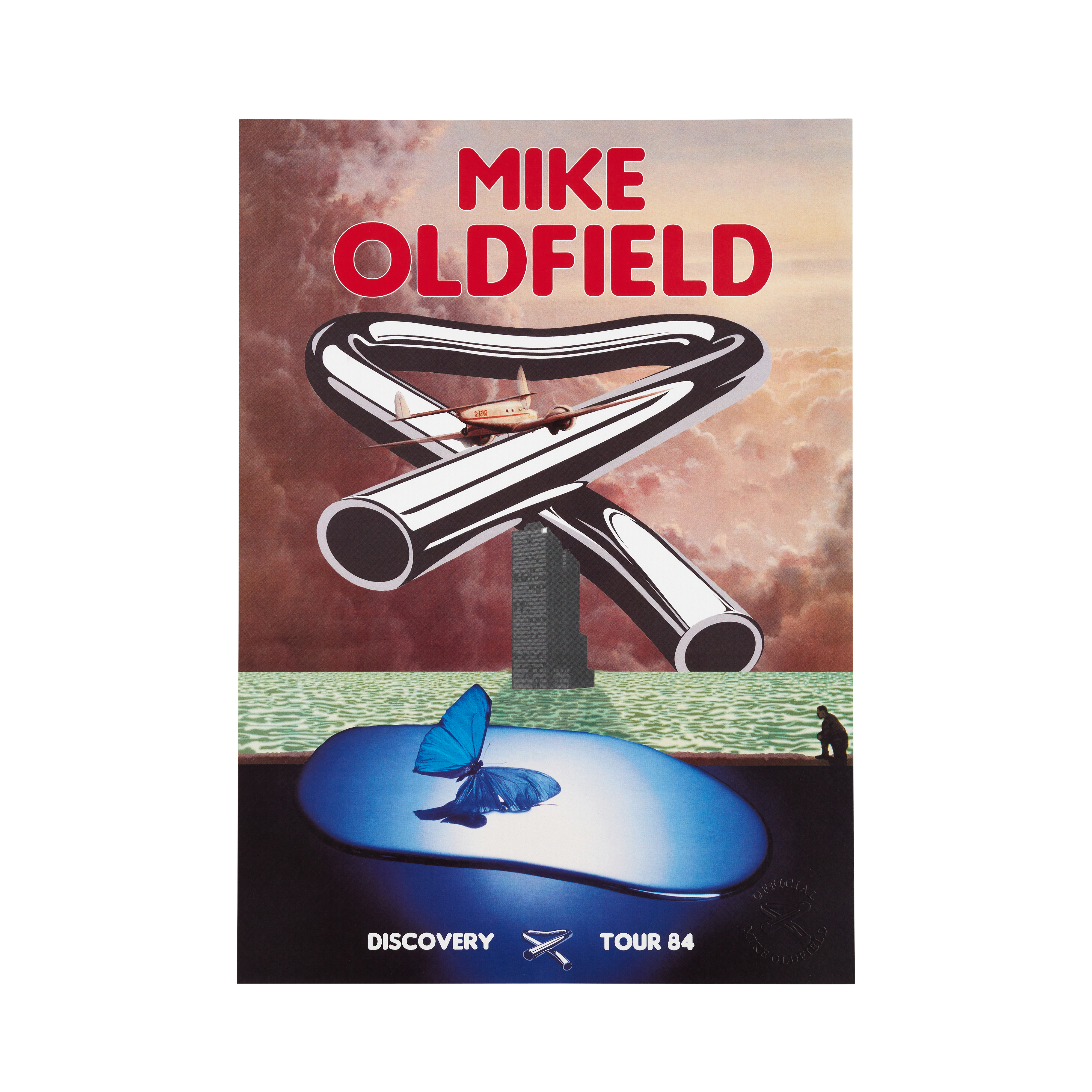 Mike Oldfield - Official Vintage Tour Poster '84