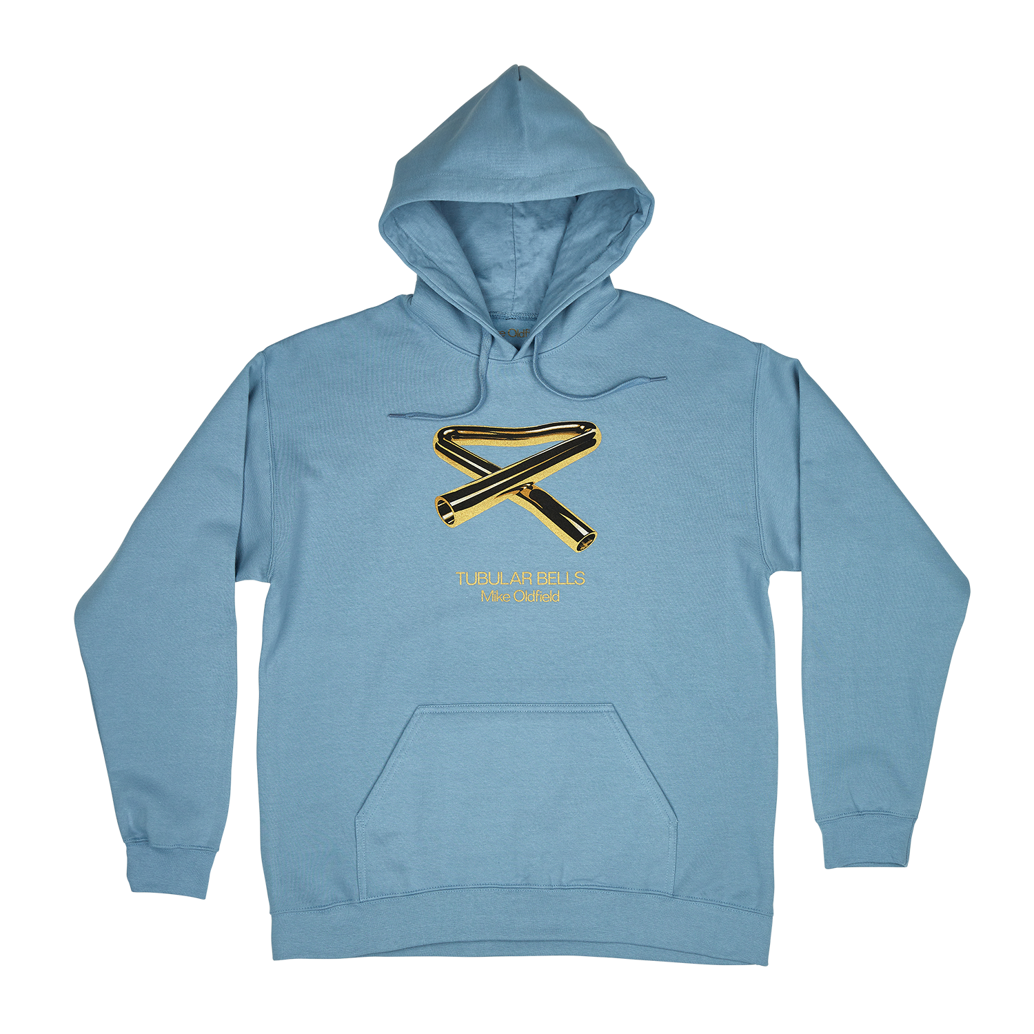Official Tubular Bells Beanie + Official Tubular Bells Anniversary Hoodie (Stone Blue) + Official Tubular Bells Anniversary T-shirt (Olive)